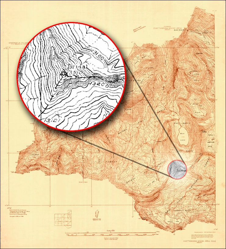 Department of Interior Geologic Survey| Chattanooga Mining Area, CO (West)