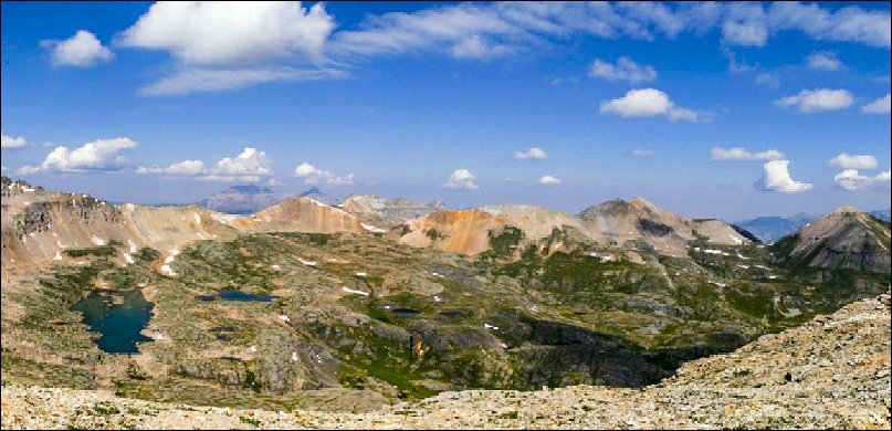 panorama from summit of Bridal Peak